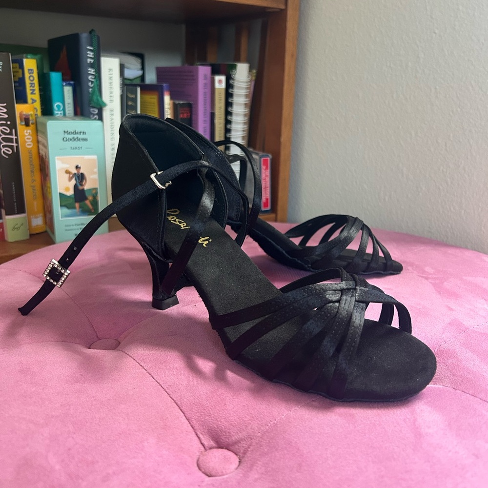 Black Bachata Indoor Dance Heels